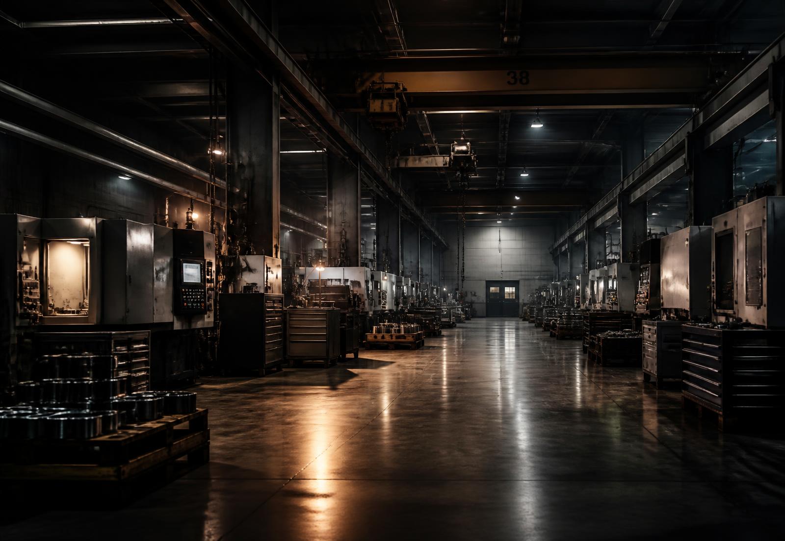 Industrial manufacturing hall